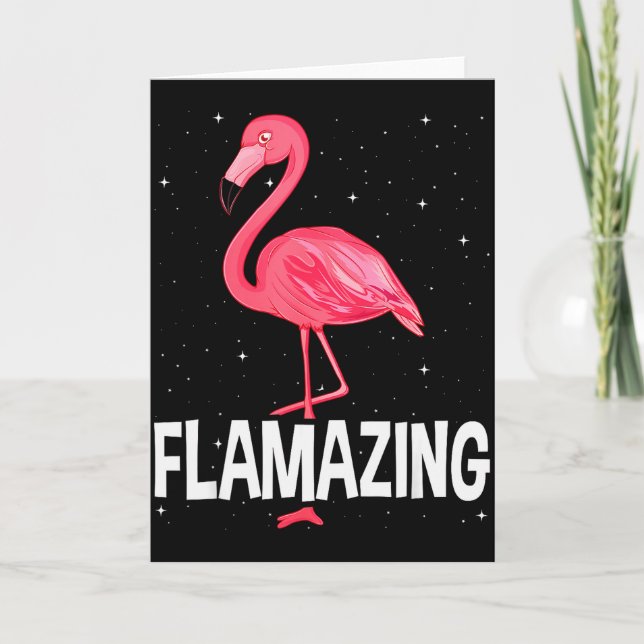 Tarjeta Flamazing Nk Flamenco Novedad Amante Del Flamenco  (Anverso)