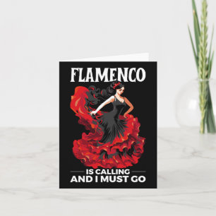 Tarjeta Flamenco bailarín español Flamenco Dan
