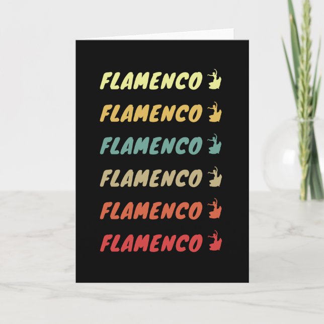 Tarjeta Flamenco Flamenco Flamenco... (Anverso)