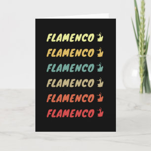 Tarjeta Flamenco Flamenco Flamenco...