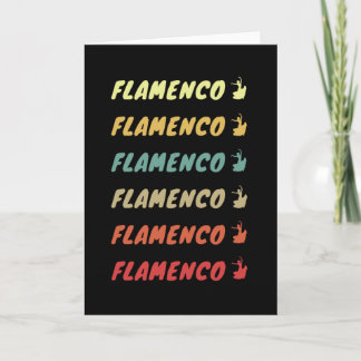 Tarjeta Flamenco Flamenco Flamenco...