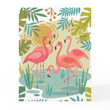 FLAMENCOS ROSAS SE PARAN JUNTOS