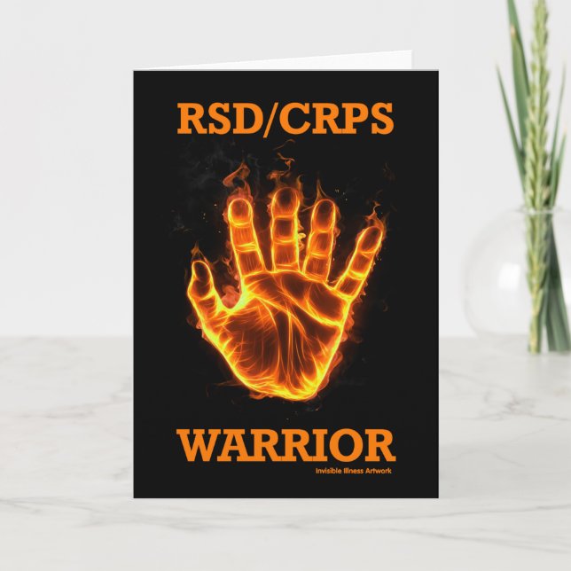 Tarjeta Flames/manos...RSD/CRPS (Anverso)