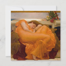 Tarjeta Flaming June (por Frederic Leighton)