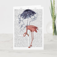 Flamingo and Parasol