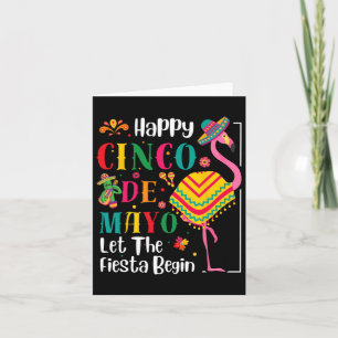Tarjeta Flamingo Cinco De Mayo Fiesta Mexicana Para Hombre