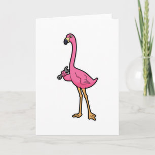 Tarjeta Flamingo como mecánico con llave