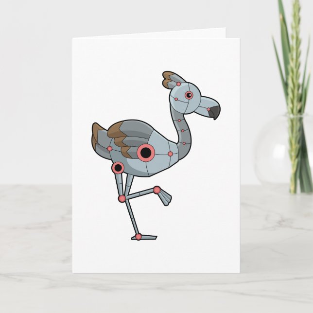 Tarjeta Flamingo como Robot (Anverso)