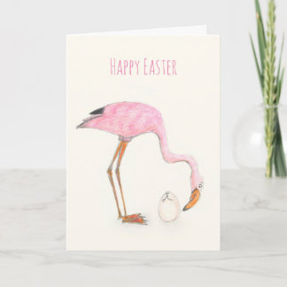 Tarjeta Flamingo Easter