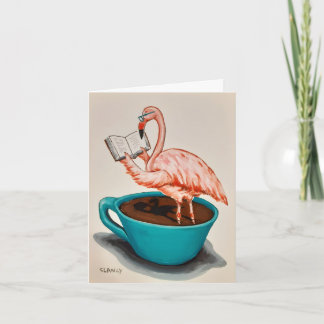 Tarjeta Flamingo Get Well card