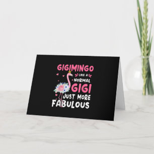 Tarjeta Flamingo Gigimingo Como Un Nana Normal Regalos Gra