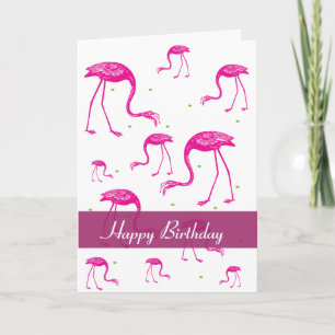Tarjeta Flamingo Greeting