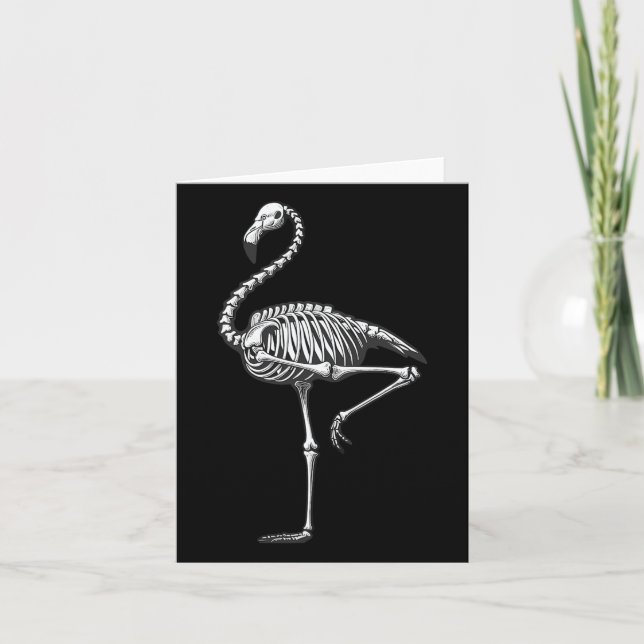 Tarjeta Flamingo Halloween (Anverso)