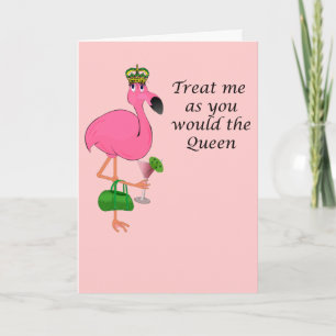 Tarjeta Flamingo para el Día de la Madre