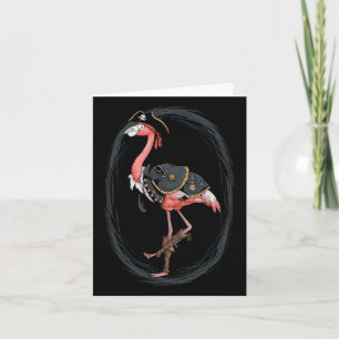 Tarjeta Flamingo Pirate Divertida idea de disfraces de Hal