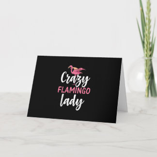 Tarjeta Flamingo - Regalos Locos de las damas de flamenco