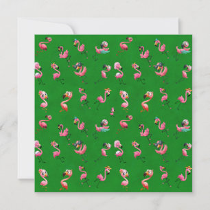 Tarjeta Flamingos