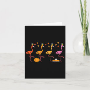 Tarjeta Flamingos Flamingos Gracioso Caída Ave Otoño