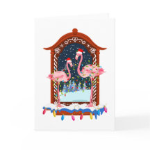 Flamingos rosados navidades