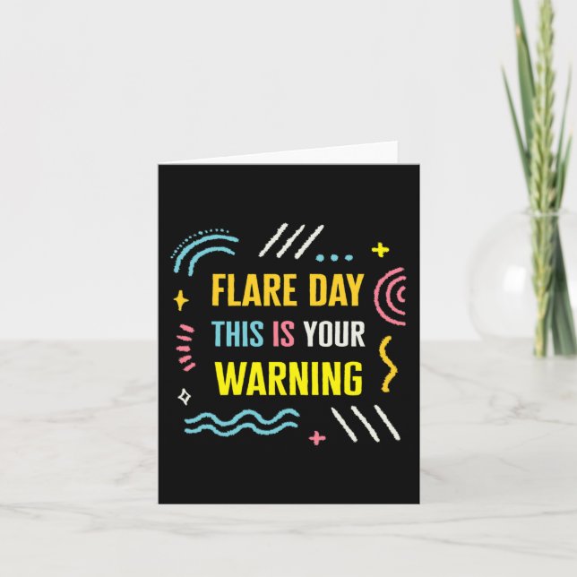 Tarjeta Flare Day Complejo Síndrome de Dolor Regional Conc (Anverso)