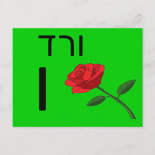 Tarjeta flash hebrea ו