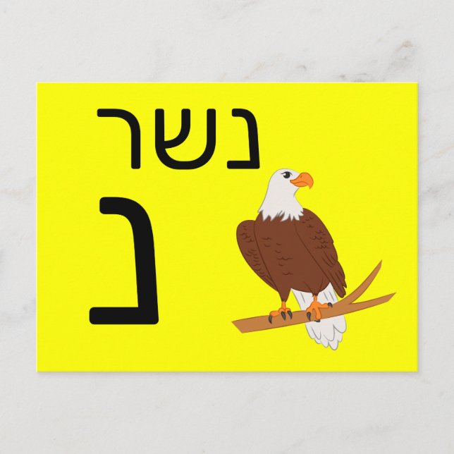 Tarjeta flash hebrea נ (Anverso)