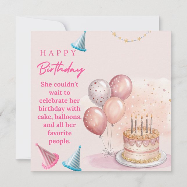 Tarjeta Flat Greetings card (Anverso)