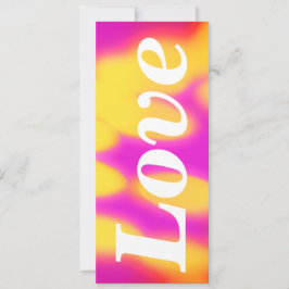 Tarjeta Flat "Love" greeting card.