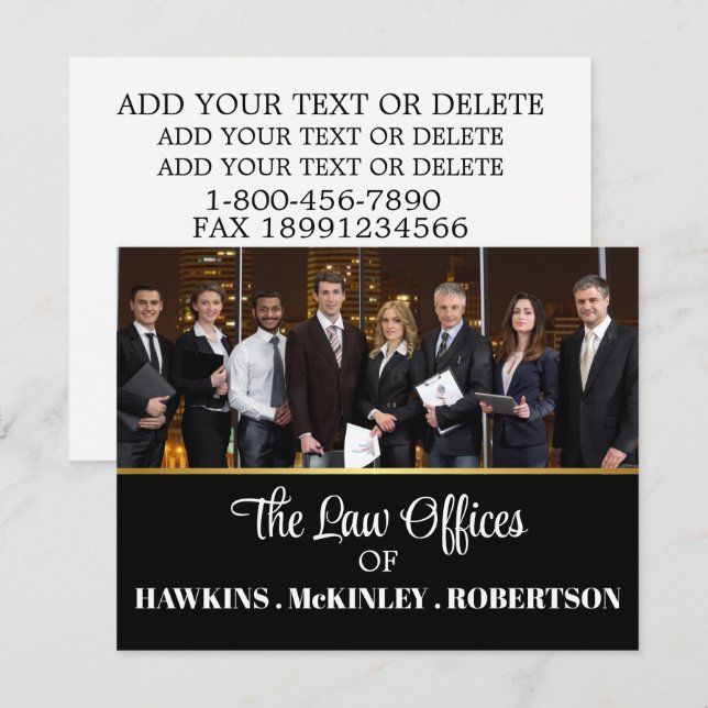TARJETA FLAT PARA EMPRESAS DE Fotos - Ver Atrás (Anverso / Reverso)