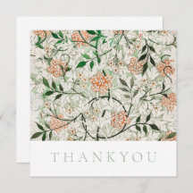 TARJETA FLAT THANKYOU : WILLIAM MORRIS : JASMINE