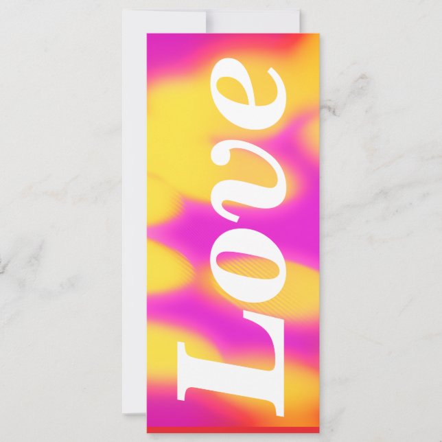 Tarjeta Flat Valentines day card. (Anverso)