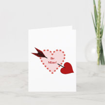 Flecha Cupido A Través Del Corazón Sea Mi El día d