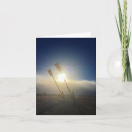 Tarjeta flechas gemelas notecard