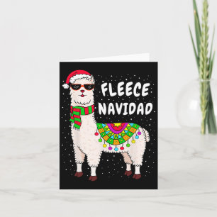 Tarjeta Fleece Feliz Navidad Llama a Navidades adoran Gif