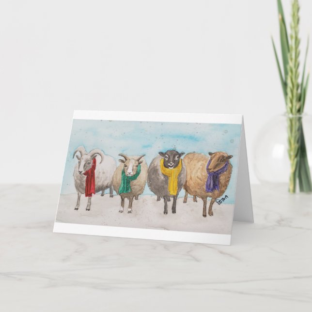 Tarjeta Fleece Navidad Card Blank (Anverso)