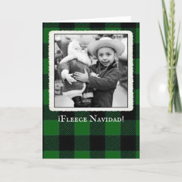 Tarjeta "Fleece Navidad" para Navidades españoles 