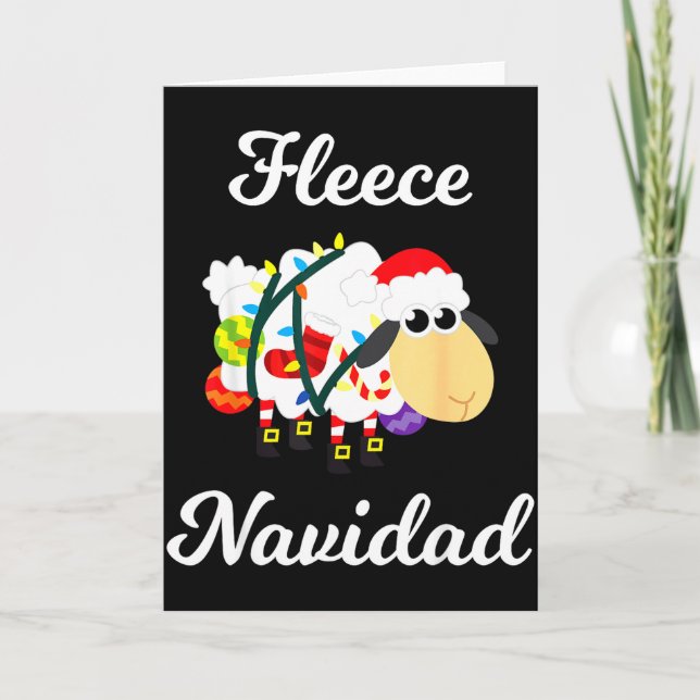 Tarjeta Fleece Navidad Shirt Funny Feliz Mexican Christmas (Anverso)