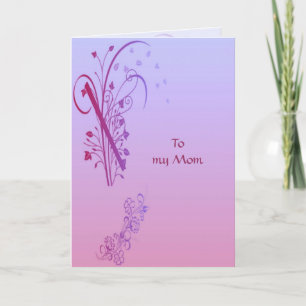 Tarjeta Fleurs Deco del Día de la Madre