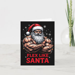 Tarjeta Flex Como Santa Claus Navidades De Construcción De