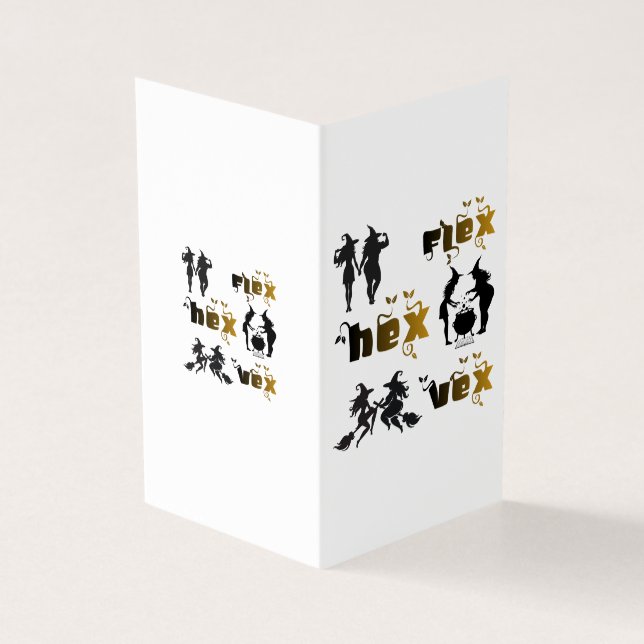 Tarjeta Flex. Hex. Vex. Body Positive & Diverse Witches (Exterior)