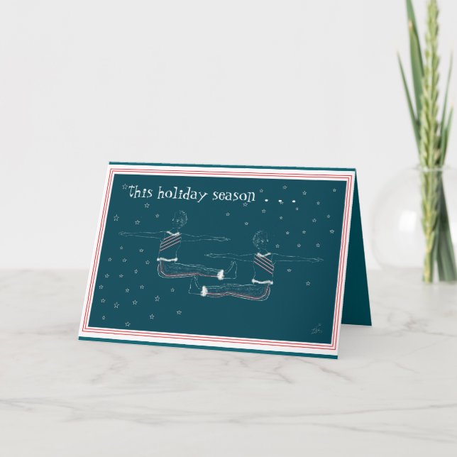 Tarjeta Flexible Holiday 4" x 5.6" Folded Greeting Card (Anverso)