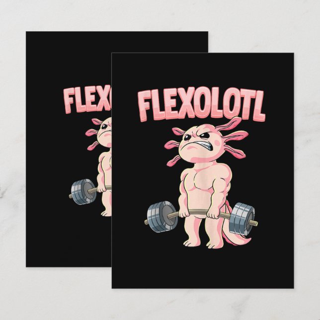 Tarjeta Flexolotl Axolotl (Anverso / Reverso)