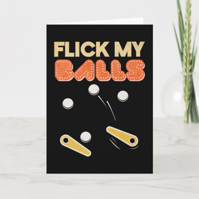 Tarjeta Flick My Balls Classic Retro Pinball Premium (Anverso)