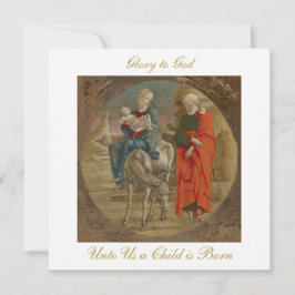 Tarjeta Flight into Egypt Christian Christmas Greeting