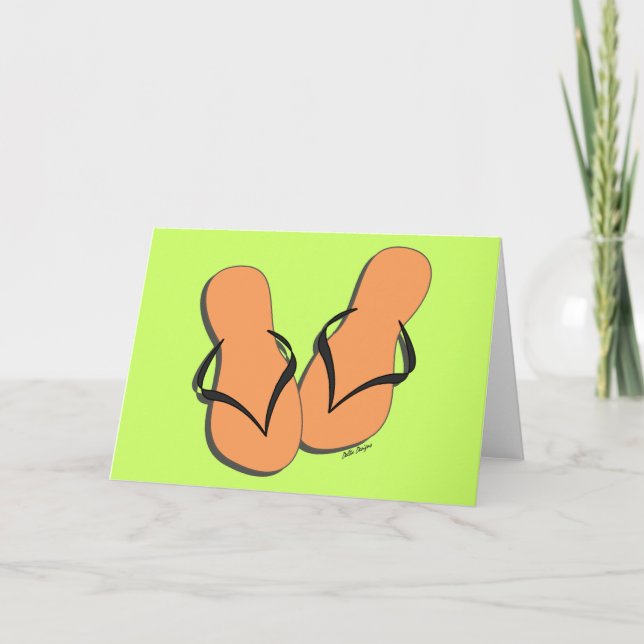 Tarjeta Flip-flop Notecard (Anverso)