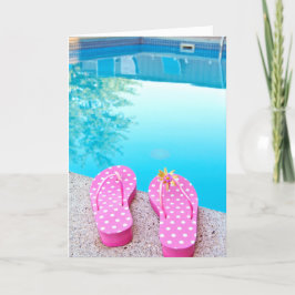 Tarjeta Flip-flops By Pool Retirement