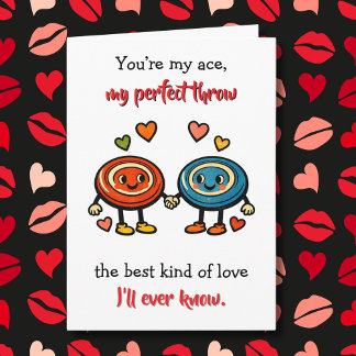 Tarjeta Flirty Disc Golf Puns | Valentine's Day