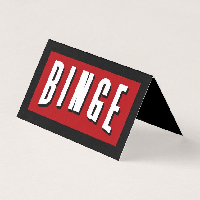 Tarjeta Flix de la serie Binge (Anverso)