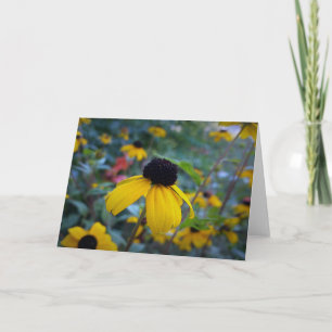 Tarjeta Flor amarilla