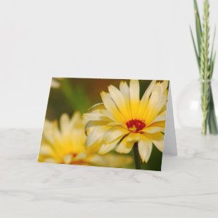 Tarjeta Flor amarilla